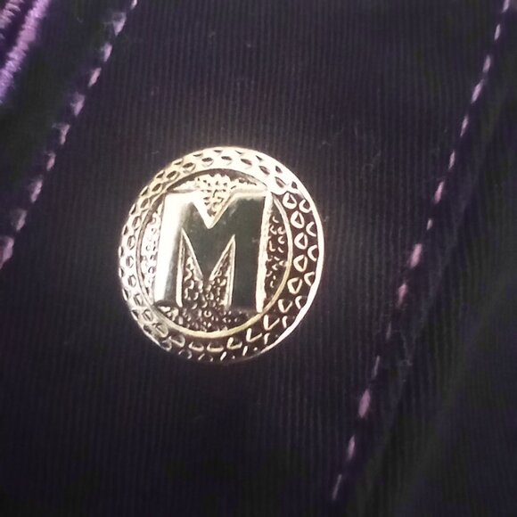 Casual Western Style 3pc Pant Set sz M Black w Pink Floral Embroidery - Picture 8 of 16